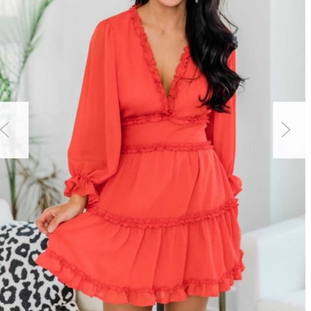 Pink lily dress